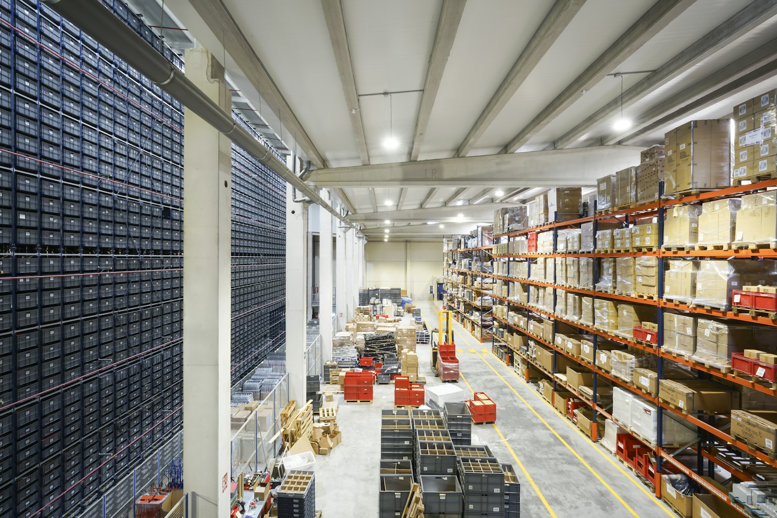 Clean, organized warehouse holding qualified buffer stock
